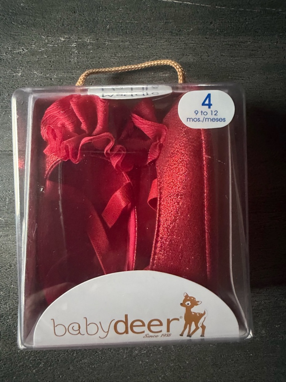 Baby Deer Red Baby Dress Shoes
